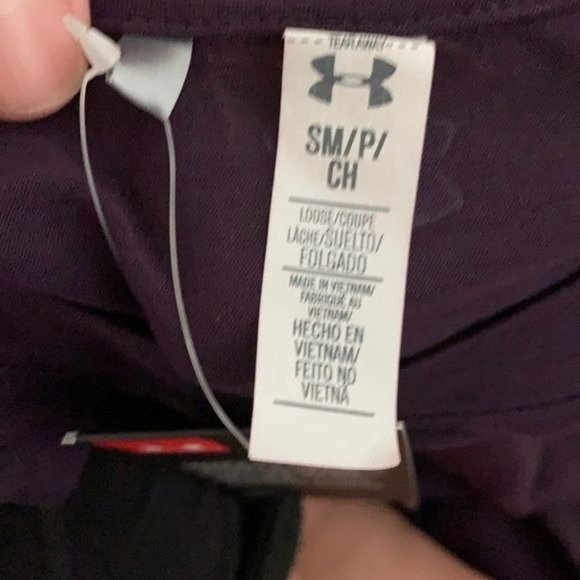 Under Armour Purple Loose Sleeveless Tank Top S - Picture 4 of 8